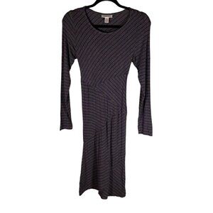 Motherhood Maternity Women‎ Dress Long Sleeve Stripped Size Small Pencil Casual